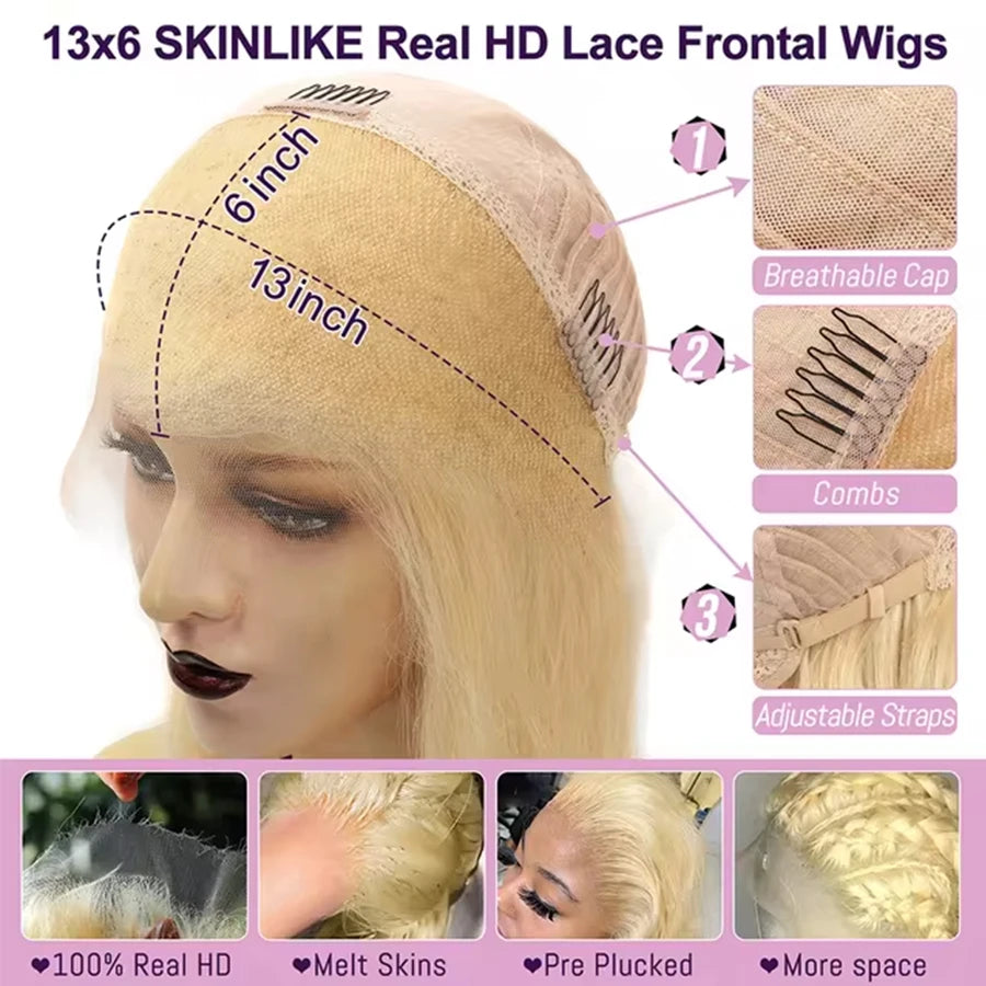 Blond HD Lace Full Frontal Wig 